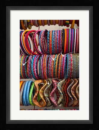 Framed Bracelets, Pushkar, Rajasthan, India. Print