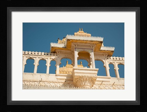 Framed City Palace, Udaipur, Rajasthan, India. Print