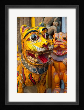Framed Colorful handicrafts, Pushkar, India. Print