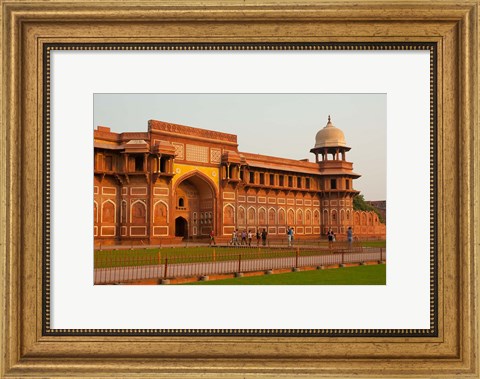 Framed Jahangiri Mahal, Agra Fort, Agra, Uttar Pradesh, India. Print