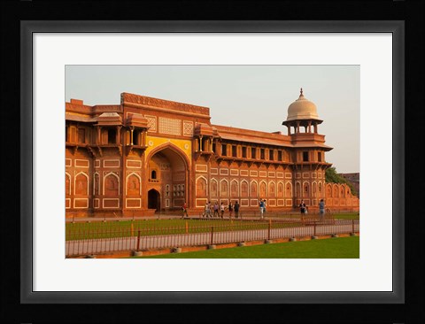 Framed Jahangiri Mahal, Agra Fort, Agra, Uttar Pradesh, India. Print