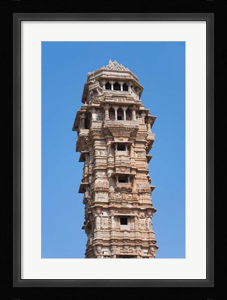 Framed Victoria Tower in Chittorgarh Fort, Rajasthan, India Print