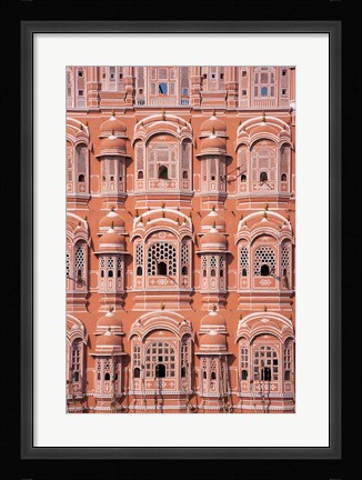 Framed Hawa Mahal (Palace of Winds), Jaipur, Rajasthan, India Print