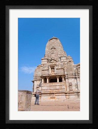 Framed Jain Temple in Chittorgarh Fort, Rajasthan, India Print