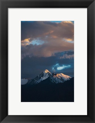 Framed Landscape of Stok Mountain Range, Ladakh, India Print