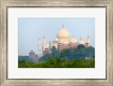 Framed Taj Mahal (UNESCO World Heritage site), Agra, India Print