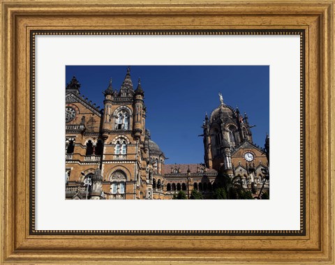 Framed Chhatrapati Shivaji (Victoria) Terminus, Mumbai, India Print