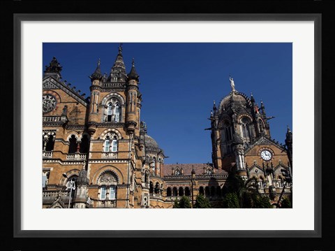 Framed Chhatrapati Shivaji (Victoria) Terminus, Mumbai, India Print