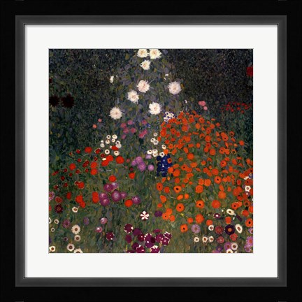 Framed Flowery Garden, c.1907 Print