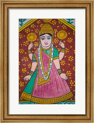 Framed Wall Mural in the City Palace, Rajasthan, India Print