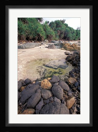 Framed Beach Landscape, Java, Indonesia Print