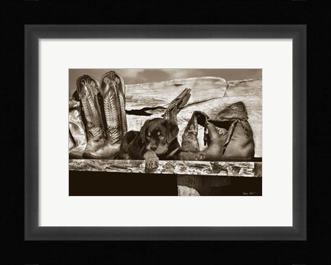 Framed Big Foot Print