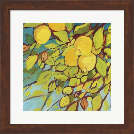 Framed Lemons Above Print
