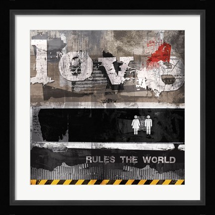 Framed Urban Love Print