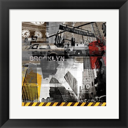 Framed New York Streets II Print