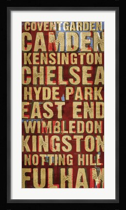 Framed Explore London Print