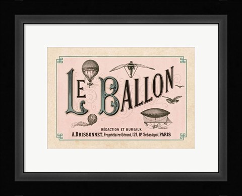 Framed Le Ballon, ca. 1883 Print