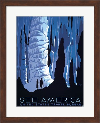 Framed See America Print