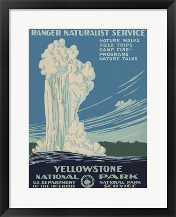 Framed Yellowstone National Park Print