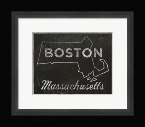 Framed Boston, Massachusetts Print