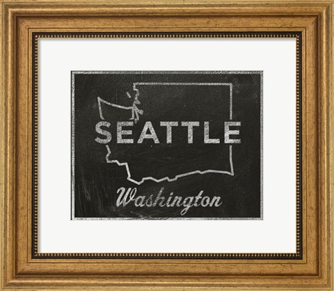 Framed Seattle, Washington Print