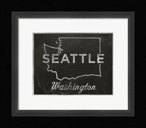 Framed Seattle, Washington Print