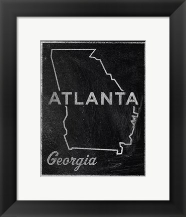 Framed Atlanta, Georgia Print
