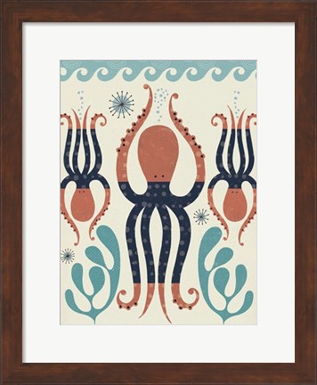 Framed Octopus Garden Print