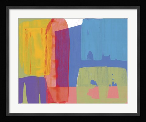 Framed Blue Elephant Print