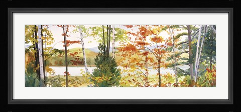 Framed Autumn Lake III Print