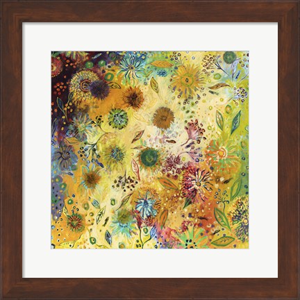 Framed Immersed In Shallow Waters Print