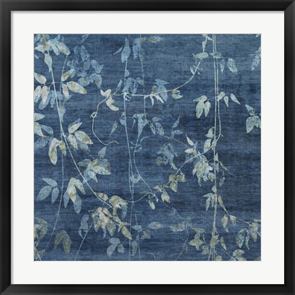 Framed Denim Branches II Print