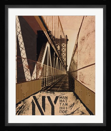 Framed Manhattan Bridge Print