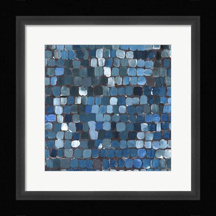 Framed Cobalt Cobbles Print