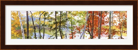 Framed Autumn Lake II Print
