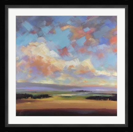 Framed Sky and Land III Print