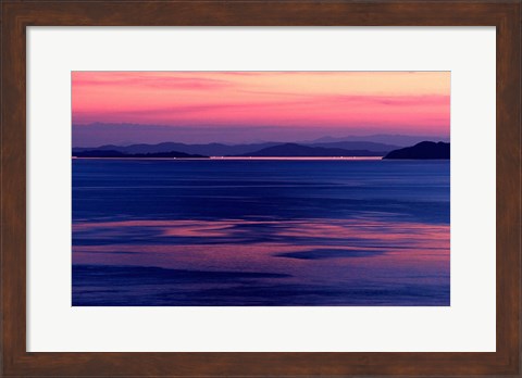 Framed Indonesia, Sulawesi, Togian islands Sunset Print