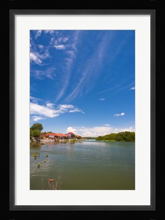 Framed Bali, Indonesi, Serangan, port Print