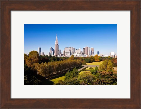 Framed Japan Tokyo Shinjuku District, Shinjuku Gyoen Garden Print