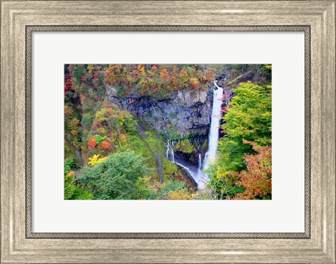 Framed Kegon waterfall of Nikko, Japan Print