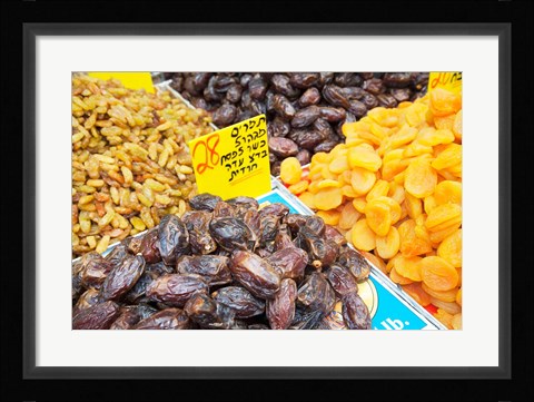 Framed Israel, Jerusalem, Mahane Yehuda Market fruits Print