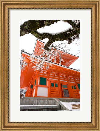 Framed Temple, Koyason Region, Japan Print