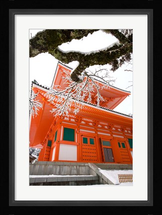Framed Temple, Koyason Region, Japan Print