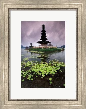 Framed Ulun Danu Temple, Bali, Indonesia Print