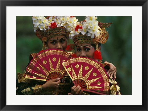 Framed Legong Dancers, Bali, Indonesia Print