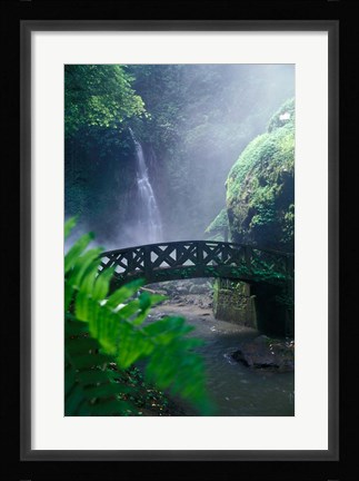 Framed Air Teriun Kali Waterfall , North Sulawesi, Indonesia Print