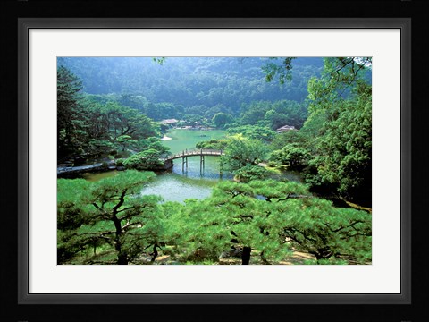 Framed Ritsurin Park, Takamatsu, Shikoku, Japan Print