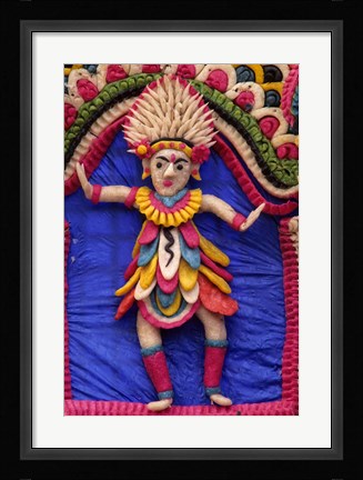 Framed 'Mother Temple'  Adorned for a Ceremony, Pura (Temple) Besakih, Bali, Indonesia Print