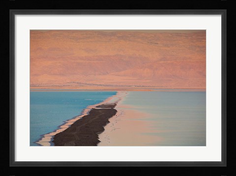 Framed Israel, Dead Sea, Ein Bokek, Dead Sea, dusk Print