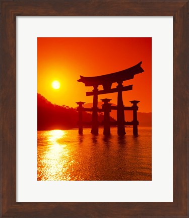 Framed O-Torii Gate, Itsukushima Shrine, Miyajima, Japan Print